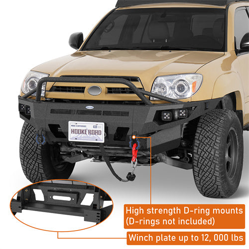 Load image into Gallery viewer, Hooke Road 03-09 Toyota 4Runner Full Width Front Bumper with Winch Plate b9858s 9
