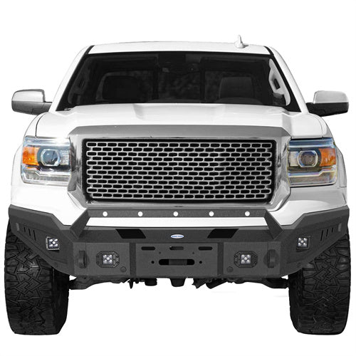Load image into Gallery viewer, Hooke Road Full-Width Front Bumper w/ Winch Plate 2014-2015 GMC Sierra 1500 b9430 2
