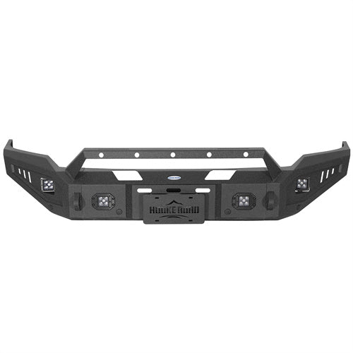 Hooke Road Full-Width Front Bumper w/ Winch Plate 2014-2015 GMC Sierra 1500 b9430 4