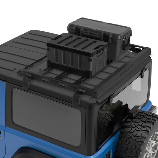 Half Steel Roof Rack for Jeep Wrangler JL 2-Door Hard Top Hooke Road b3108s 2