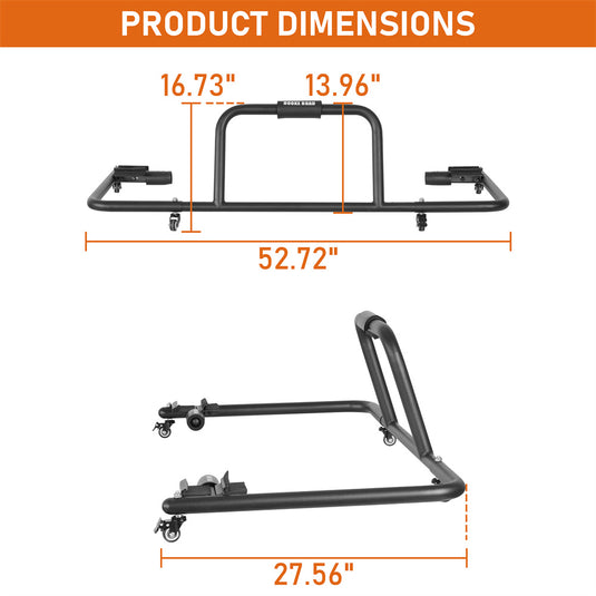 Hard Top Carrier Storage Cart for 1987-2026 Jeep YJ TJ JK JL JT b1001-2 4