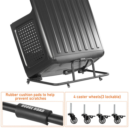 Hard Top Carrier Storage Cart for 1987-2026 Jeep YJ TJ JK JL JT b1001-2 6