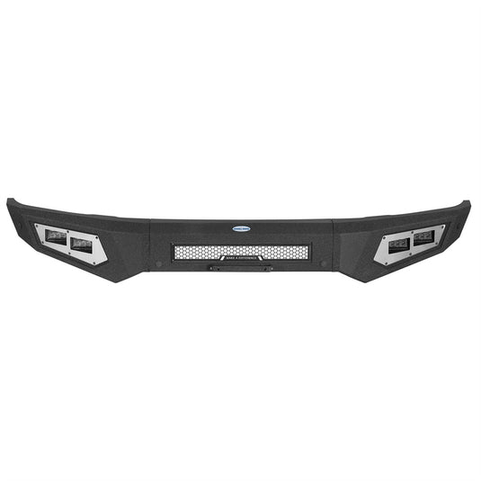 Heavy-duty Front Bumper w/ 4 Spotlights for 2015-2017 Ford F-150 Hooke Road b8293 4