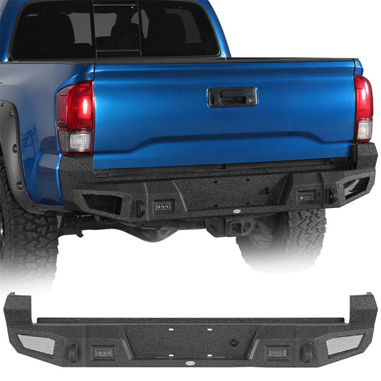 Hooke Road Heavy-duty Rear Bumper for 2016-2023 Toyota Tacoma 1