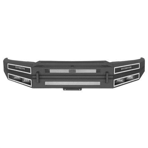 Hooke Road Heavy-duty Steel Front Bumper for 2015-2017 Ford F-150 b8289  5
