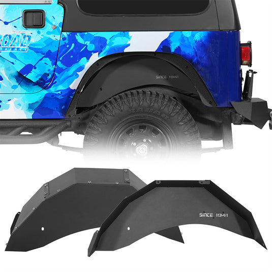 Hooke Road 1987-1995 Jeep Wrangler YJ Rear Inner Fender Liners b1085s 1