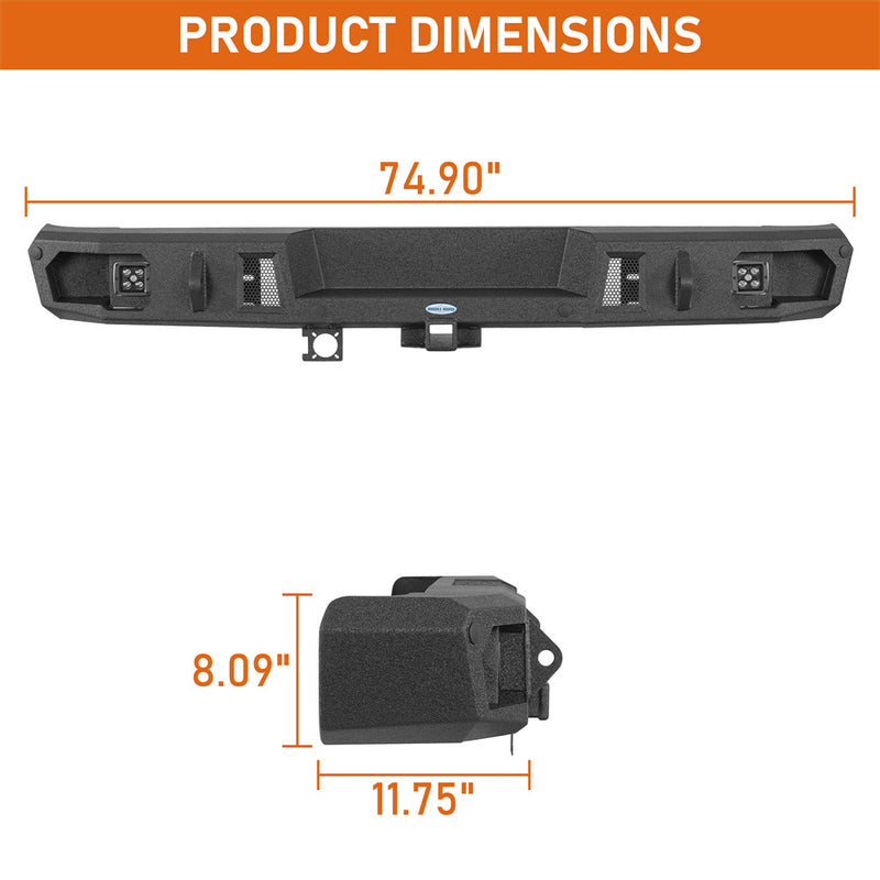 Load image into Gallery viewer, Hooke Road 1992-2014 Ford E-350 Rear Bumper with Hitch Receiver b8702 5
