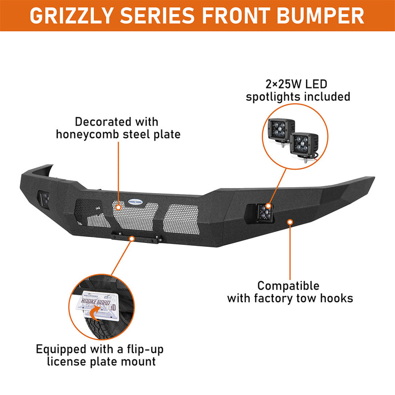 Load image into Gallery viewer, 1995-2005 Chevy S10 Blazer Full-Width Front Bumper Hooke Road b7261 8
