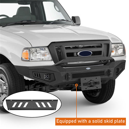 Load image into Gallery viewer, Hooke Road 1998-2011 Ford Ranger Front Bumper with Skid Plate b8822 6
