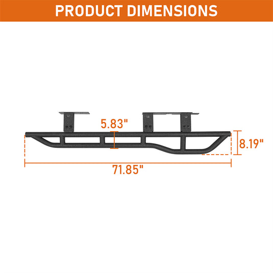 Hooke Road 2003-2009 Lexus GX470 Rock Slide with Kick-Out Design b4654 5