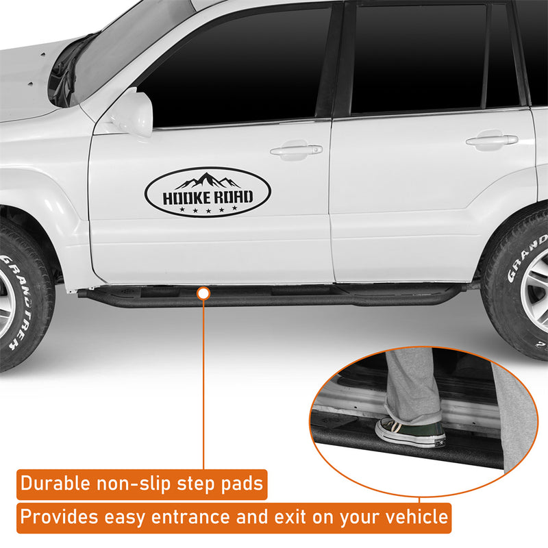 Load image into Gallery viewer, Hooke Road 2003-2009 Lexus GX470 Running Boards with Non-slip Pads b4656s 6
