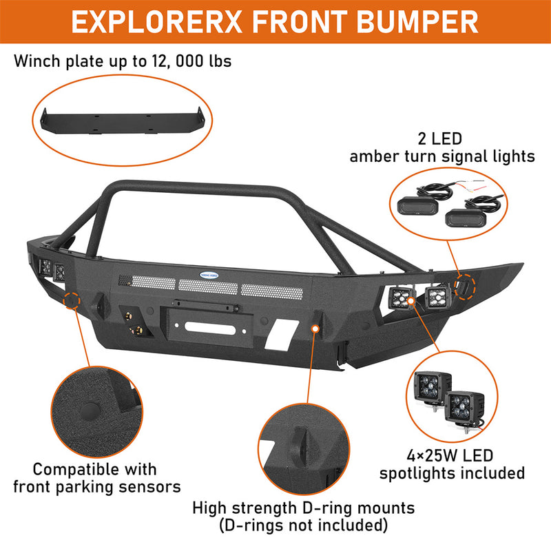 Load image into Gallery viewer, Hooke Road 2010-2023 Lexus GX460 Front Bumper Replacement b4610 12
