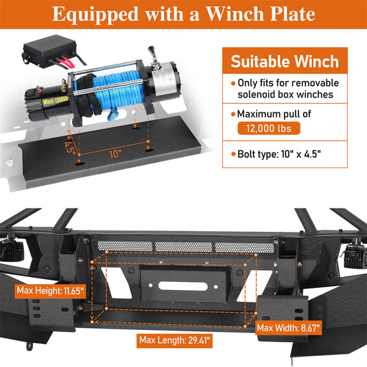 Hooke Road 2010-2023 Lexus GX460 Front Bumper Replacement b4610 5