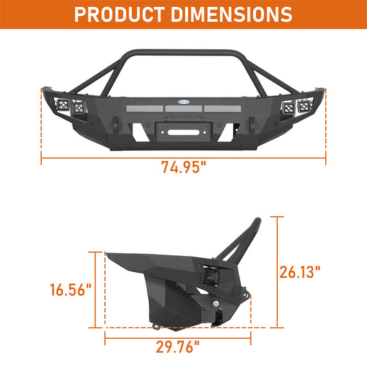 Hooke Road 2010-2023 Lexus GX460 Front Bumper Replacement b4610 6