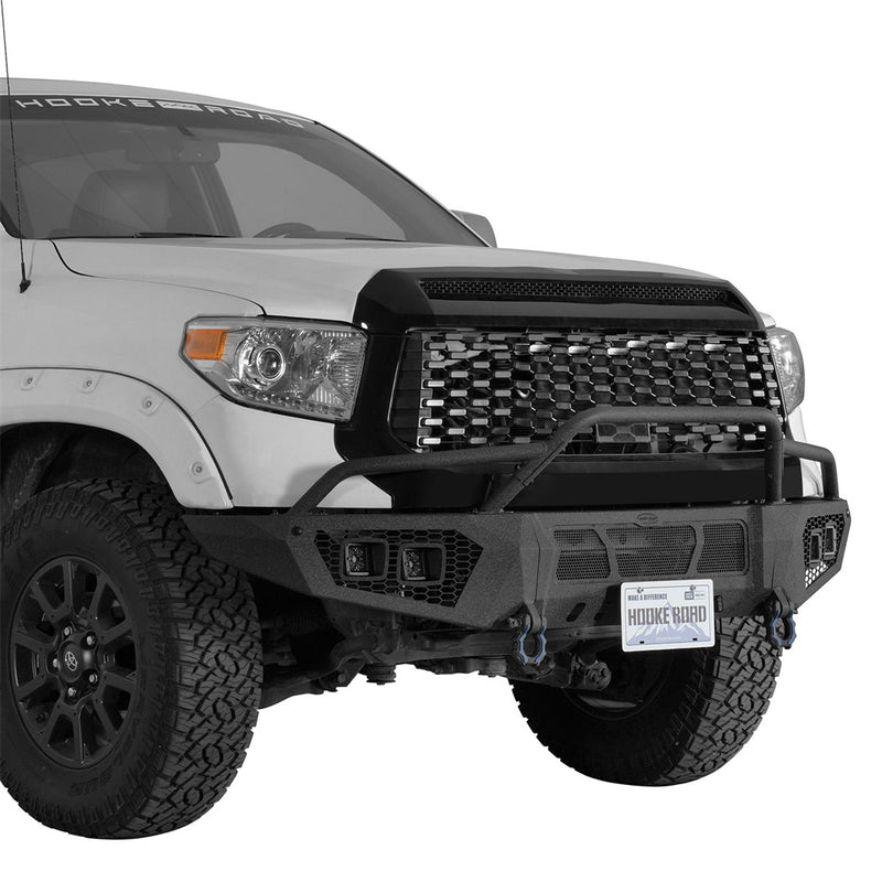 Load image into Gallery viewer, Hooke Road 2014-2021 Toyota Tundra Front Bumper with Bull Bars b5035 2
