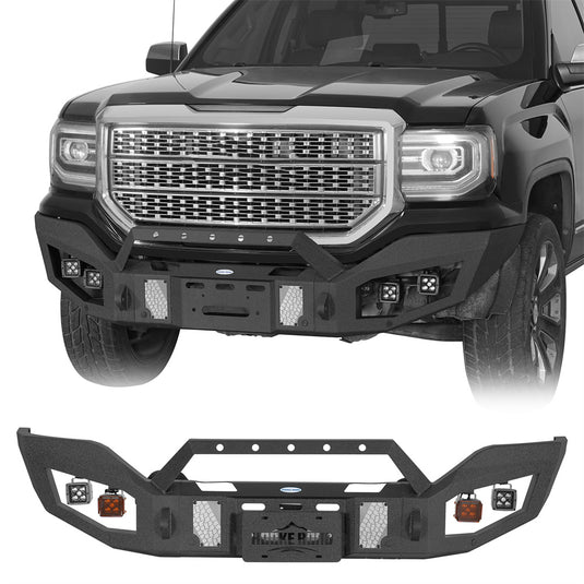 Hooke Road 2016-2018 GMC Sierra 1500 Full-Width Front Bumper b9471 1