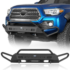 Hooke Road 2016-2023 3rd Gen Tacoma Front Bumper​ w/ Side Tube Guard b4229s 1