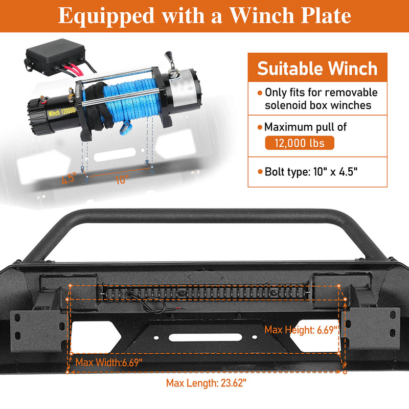 Load image into Gallery viewer, 3rd Gen Tacoma Front Bumper w/ Side Tube Guard (2016-2023 Toyota Tacoma) - Hooke Road
