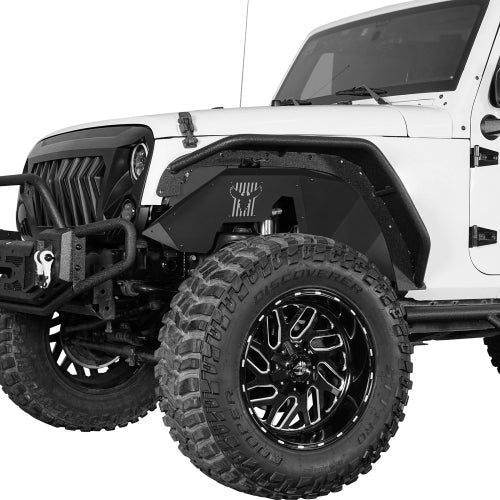 Hooke Road Aluminum Front Inner Fender Liners for 2007-2018 Jeep Wrangler JK b2117s 4