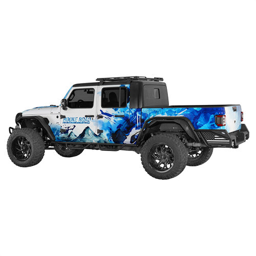 Load image into Gallery viewer, Hooke Road Aluminum Rear Wheel Well Liners for 2020-2025 Jeep Gladiator JT b7025s 4
