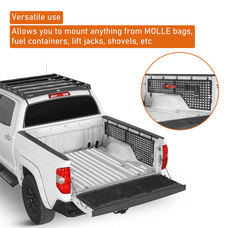 Load image into Gallery viewer, Bed Side MOLLE Panels for 14-21 Toyota Tundra Short Bed Hooke Road b5033s 6
