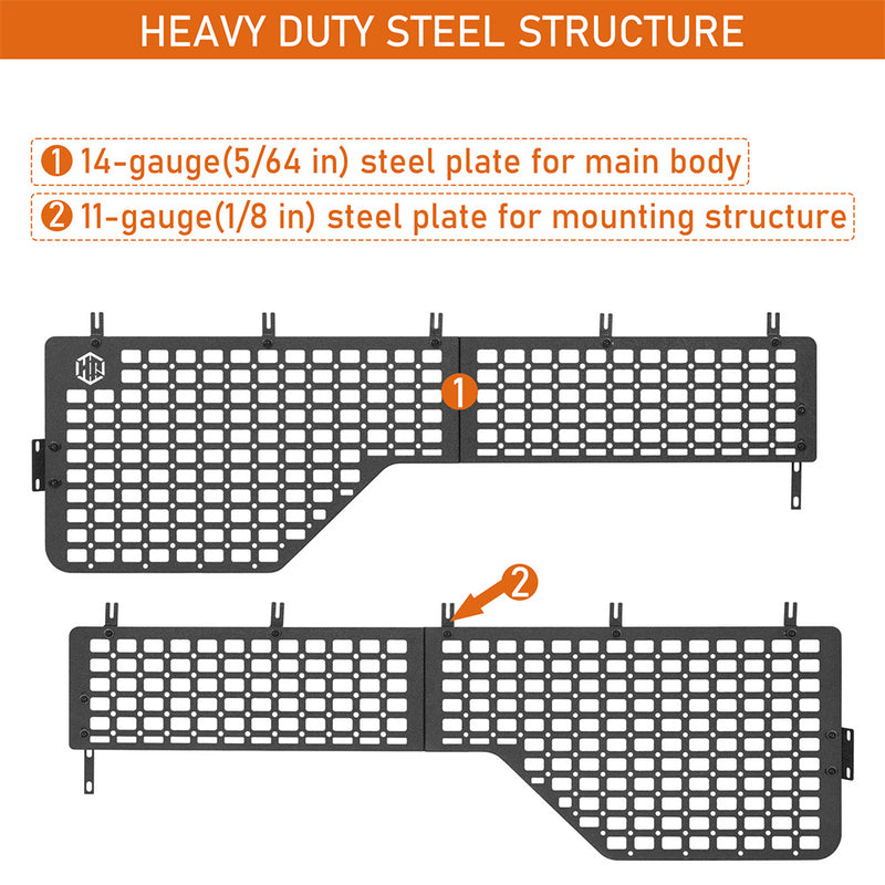 Load image into Gallery viewer, Bed Side MOLLE Panels for 14-21 Toyota Tundra Short Bed Hooke Road b5033s 7
