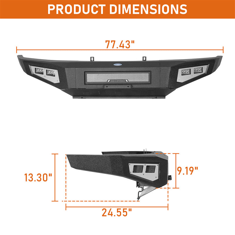 Load image into Gallery viewer, Hooke Road  Full Width Front Bumper for 2009-2014 Ford F150 b8201 5
