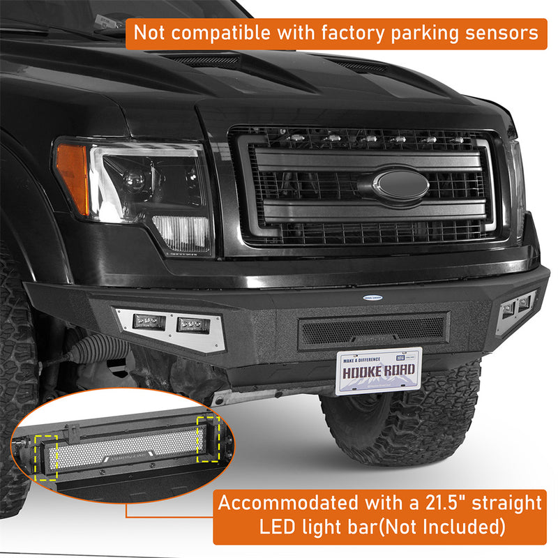 Load image into Gallery viewer, Hooke Road  Full Width Front Bumper for 2009-2014 Ford F150 b8201 6
