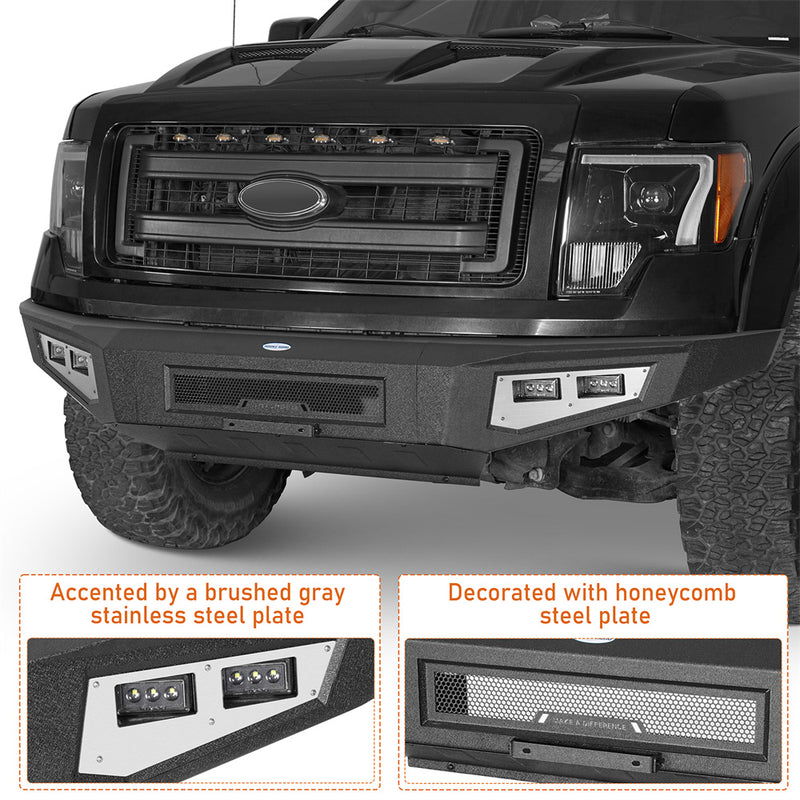 Load image into Gallery viewer, Hooke Road  Full Width Front Bumper for 2009-2014 Ford F150 b8201 7
