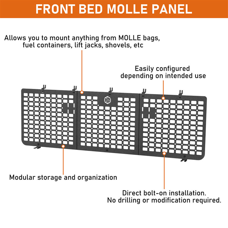 Load image into Gallery viewer, Hooke Road Front Bed MOLLE Panel for 2014-2021 Toyota Tundra CrewMax b5032s 7
