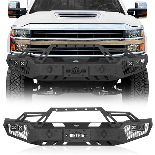 Load image into Gallery viewer, Hooke Road Front Bumper for 2015-2019 Chevy Silverado 2500HD 3500HD b9535ab 1
