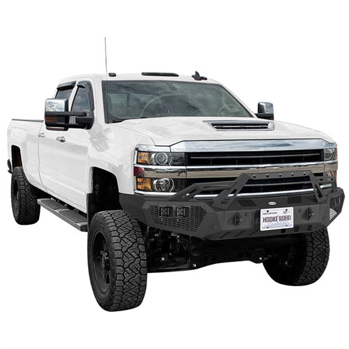Hooke Road Front Bumper for 2015-2019 Chevy Silverado 2500HD 3500HD b9535ab 3