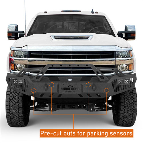 Hooke Road Front Bumper for 2015-2019 Chevy Silverado 2500HD 3500HD b9535ab 7