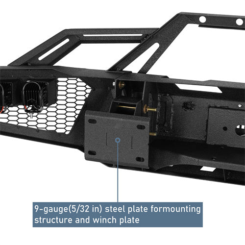 Hooke Road Front Bumper for 2015-2019 Chevy Silverado 2500HD 3500HD b9535ab 8