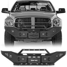 Hooke Road Front Bumper for 2006-2009 Ram 2500 3500 with Winch Plate b6482 1