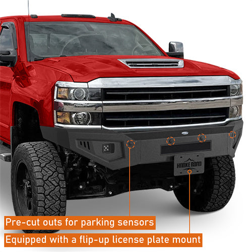 Hooke Road Front Bumper for 2015-2019 Chevy Silverado 2500HD 3500HD b9534 7