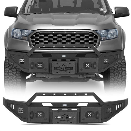 Hooke Road Front Bumper for Ford Ranger 2019-2023 with Winch Plate b8805 1