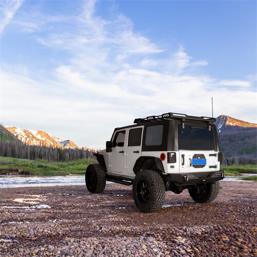 Load image into Gallery viewer, HookeRoad Jeep JK Front and Rear Bumper Combo for 07-18 Jeep Wrangler JK b30182030s 7
