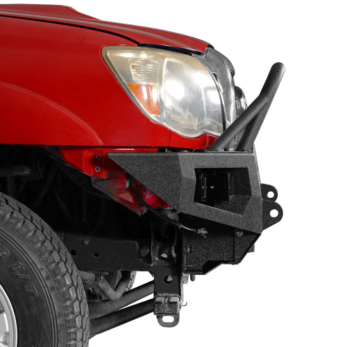 Hooke Road Toyota Tacoma Front Bumper w/ Winch Plate & 4 LED Light for 2005-2011 Toyota Tacoma b4030s 4