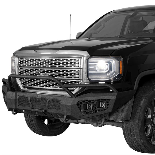 Hooke Road 2016-2018 GMC Sierra 1500 Front Bumper w/ Winch Plate b9470 2