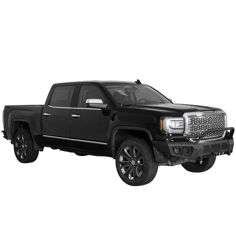Load image into Gallery viewer, Hooke Road 2016-2018 GMC Sierra 1500 Front Bumper w/ Winch Plate b9470 3
