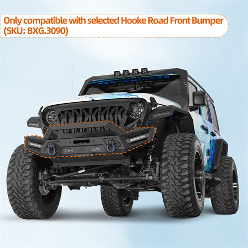 Load image into Gallery viewer, Hooke Road  Front Skid Plate for 18-25 Jeep Wrangler JL &amp; Gladiator JT 20-25 b3088 7
