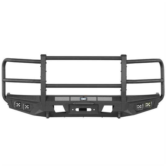 Hooke Road Front Bumper with Grille Guard for 2008-2026 Ford E-350 b8701 5