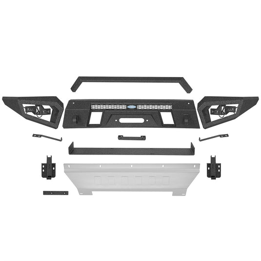 Hooke Road 2016-2023 Toyota Tacoma Front Bumper Skid Plate Winch Plate b4238 4