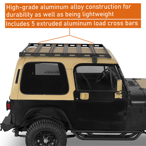 Load image into Gallery viewer, Hooke Road Jeep YJ Roof Rack Aluminum for Hardtop 1987-1995 1069s 8
