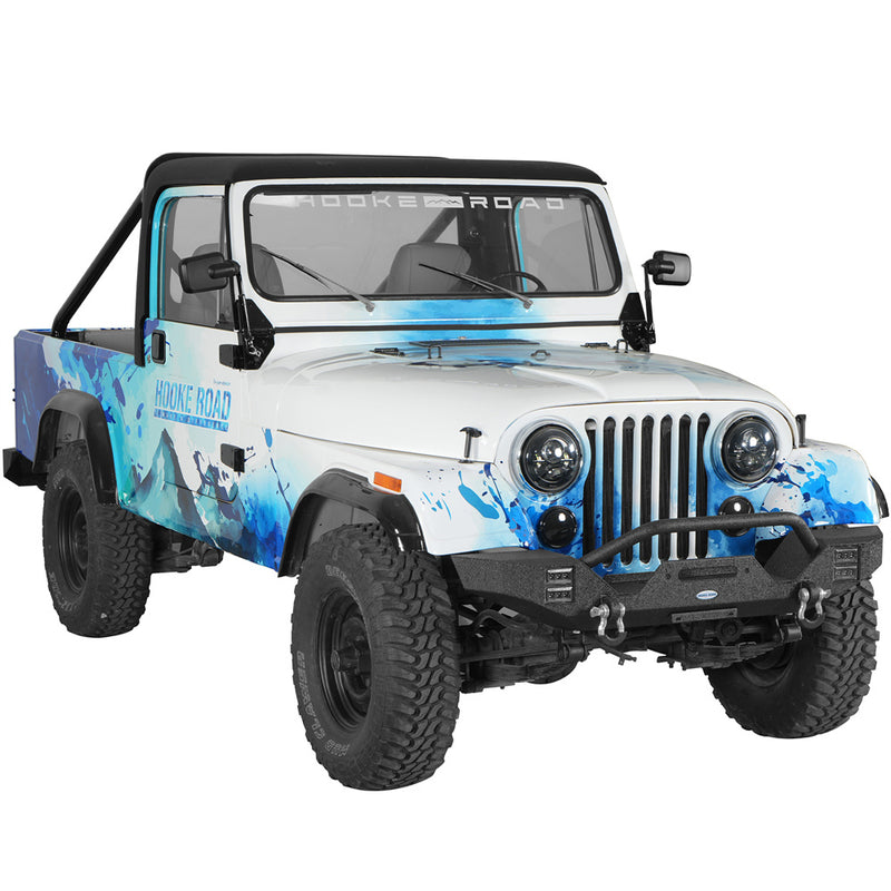 Load image into Gallery viewer, Mid-Width Front Bumper for 1976-1986 Jeep CJ-5 CJ-7 CJ-8 Scrambler Hooke Road b1091s 3
