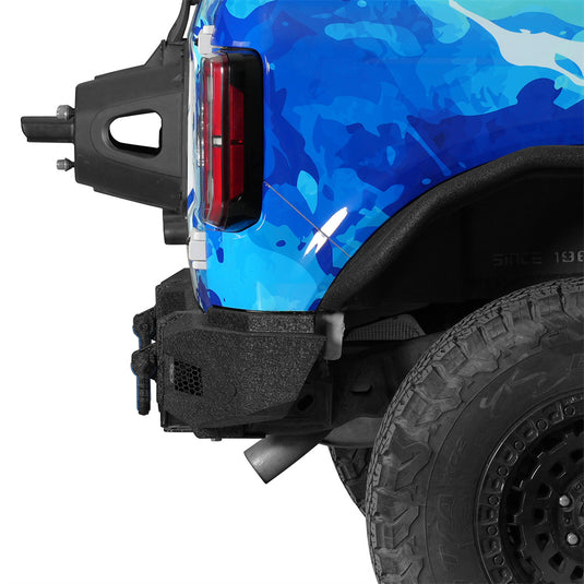 Hooke Road Off-road Rear Bumper for 2021-2026 Ford Bronco b9851s 2