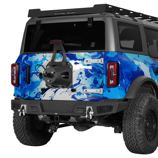 2021-2026 Ford Bronco Rear Bumper with 4 LED Lights b8952s 2