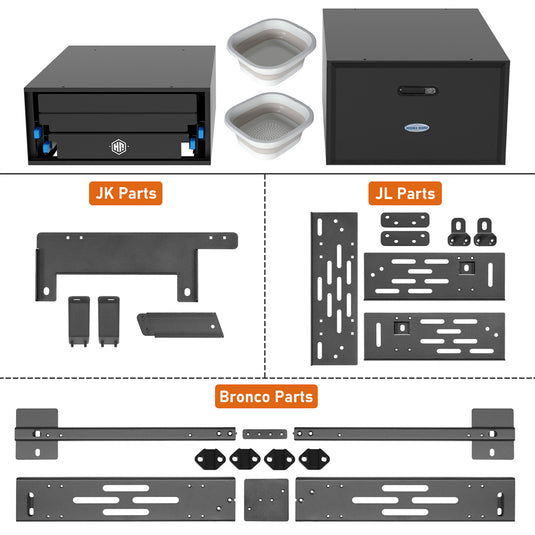 Overland Kitchen & Cargo Drawer System for Jeep & Ford Bronco 4-Door b21362137 4