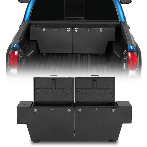 Load image into Gallery viewer, Hooke Road Tool Box Lockable Storage Boxes for Tacoma &amp; Chevy Colorado GMC Canyon b9919s 1
